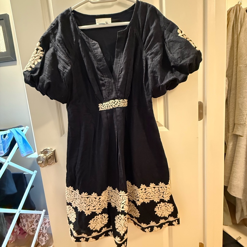 Anthropologie |  Orla Embroidered Mini Dress